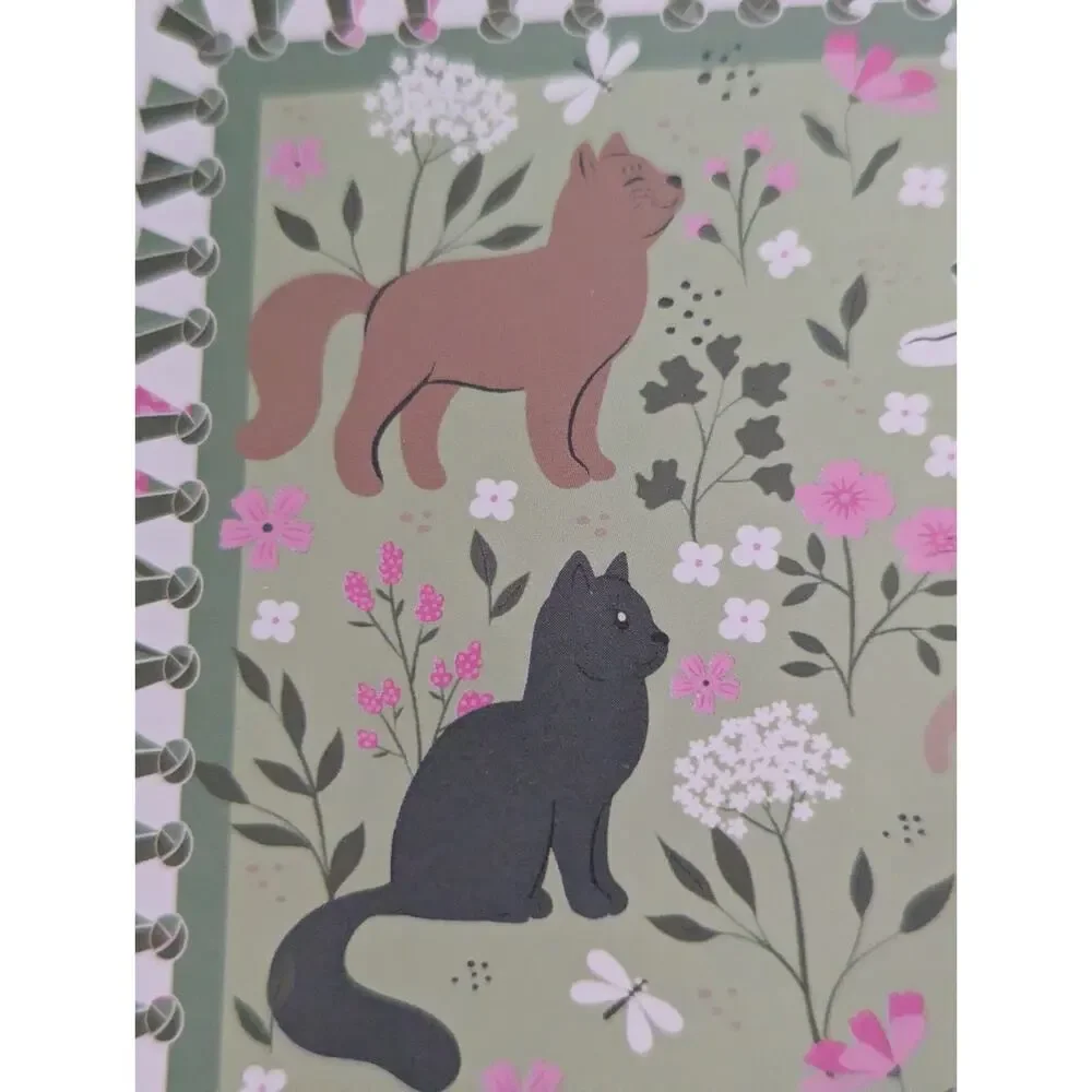 DIY No Sew Throw Kit Cat Feline Floral 48x60
